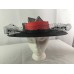 Custom Made 's Millinery Hat Red & Black  New Orleans  Church/Derby  eb-69098503